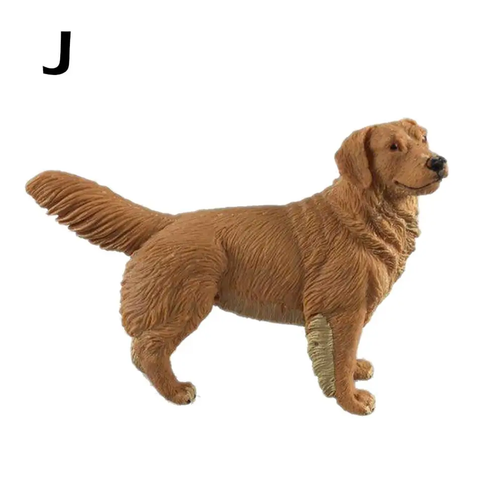 1 шт. модель золотистого ретривера скульптура игрушка подарки реалистичная