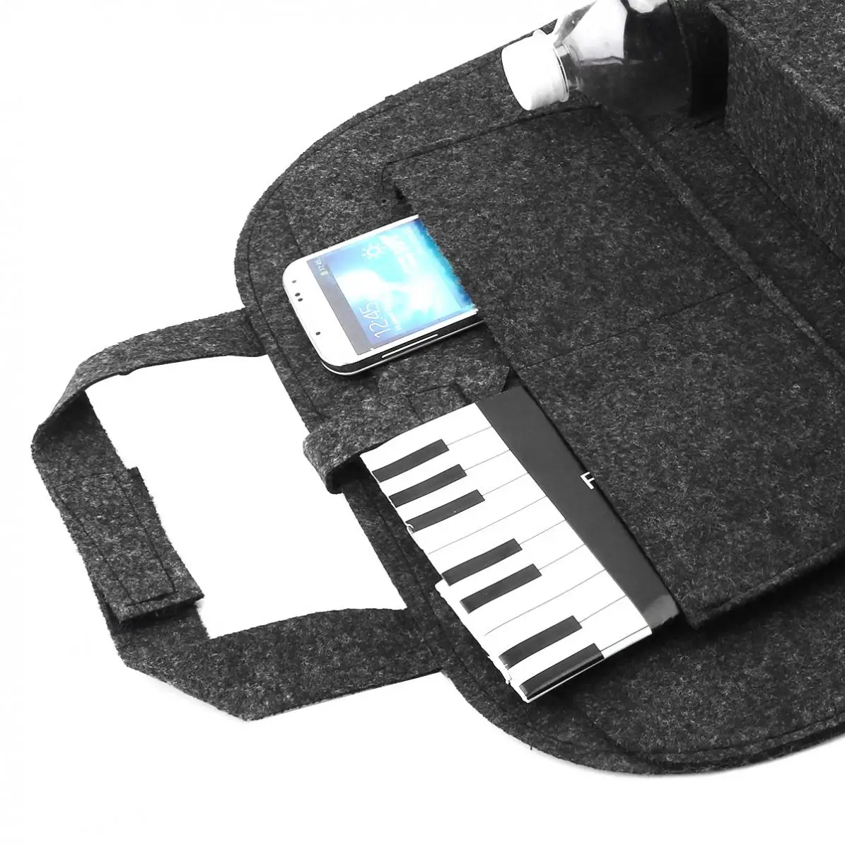 Универсальный 55x41 см Черный Многофункциональный фетровый автомобильный ящик для