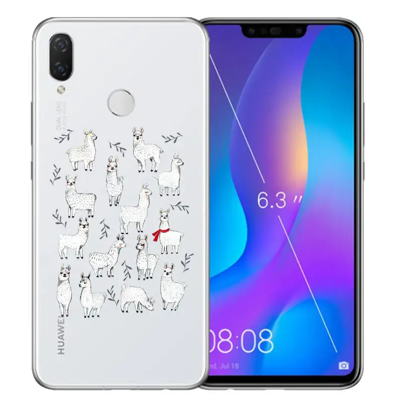 Милый силиконовый чехол для телефона с изображением животных ламы альпаки из