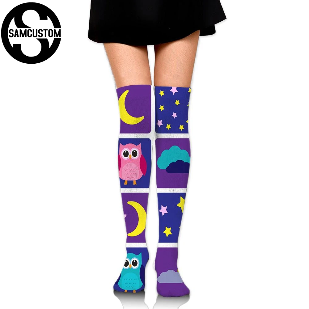 SAMCUSTOM студенческие нарядные гольфы женские хлопковые Гольфы выше колена для дам