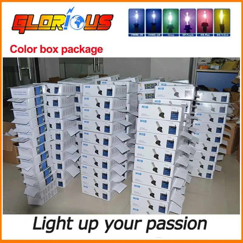 Один комплект H7 xenon HID kit 55W для автомобильных фар H4 H8 H9 H11 лампа 4300K 5000K 6000K 8000K H7 ксеноновая лампа