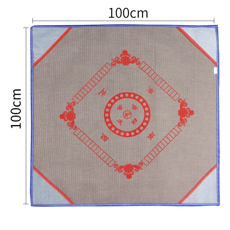 gray 100cm Утолщенный бесшумный нескользящий водонепроницаемый Настольный коврик для игры в покер маджонг прочный домашний игровой Настольный коврик - Цвет: gray 100cm