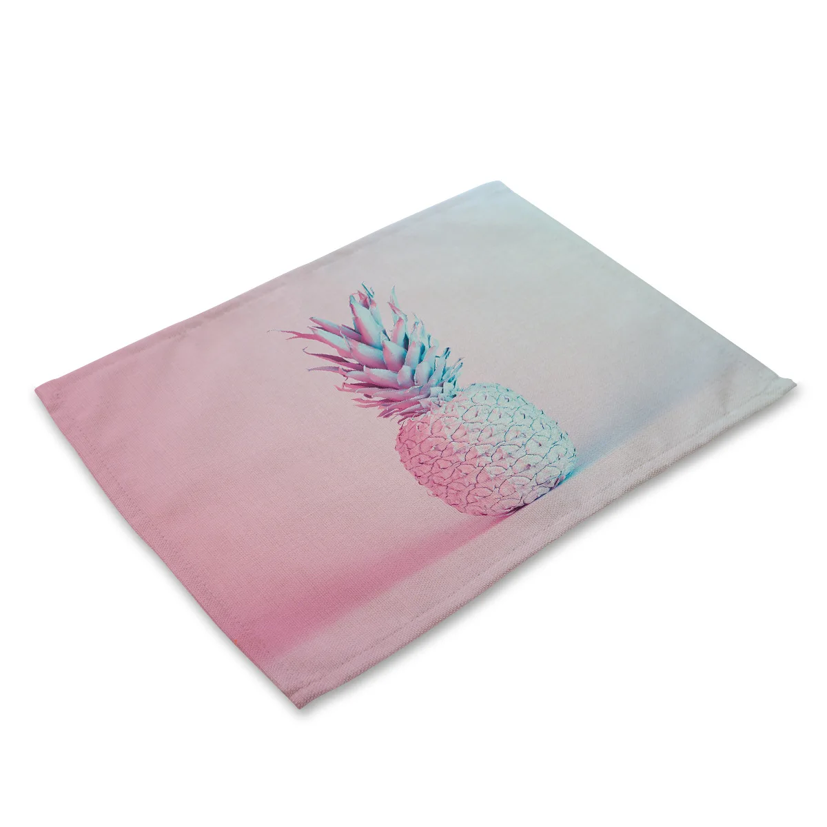 Pink Pineapple 05 Розовый ананас кактус печатных подставки для напитков обеденный стол коврик цветочный дизайн украшения кухни аксессуары каминная полка индивидуальный - Цвет: Pink Pineapple 05