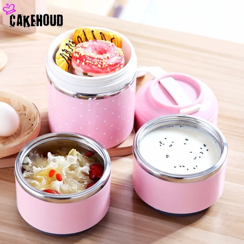 Портативная японская коробка бенто CAKEHOUD герметичная термокоробка для ланча из