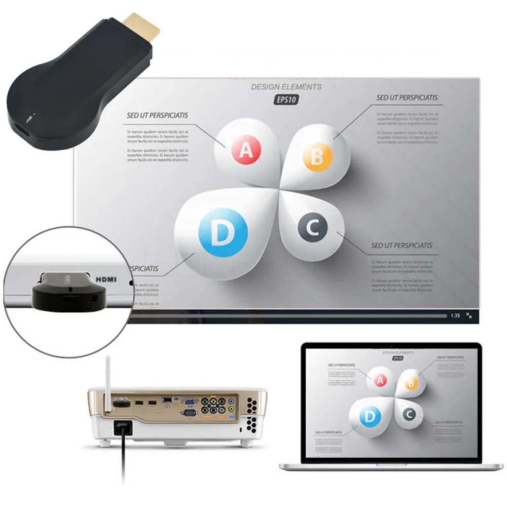 Смарт ТВ флешка kebidumei лидер продаж 1080P Wi Fi дисплей приемник для DLNA Airplay Miracast Airmirroring