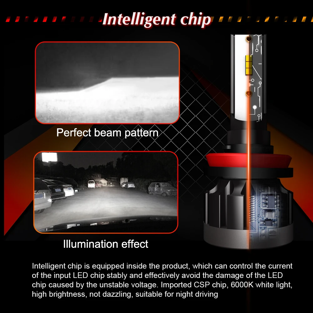 CROSSFOX противотуманные фары h4 bi led диодные h7 Car Headlight h11 светодиодные h9 h1 9005 HB3 9006 HB4