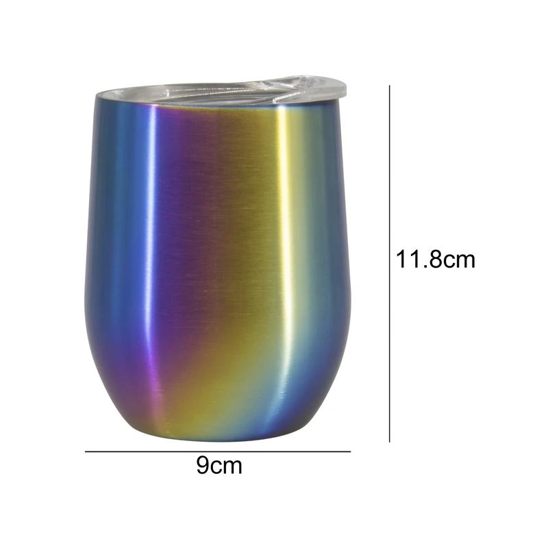 2 шт. термос из нержавеющей стали с градиентом 9 унций|Вакуумные фляги и термосы| |