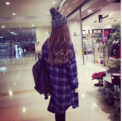 С длинным рукавом хан издание контракт большие дворы длинное пальто женский