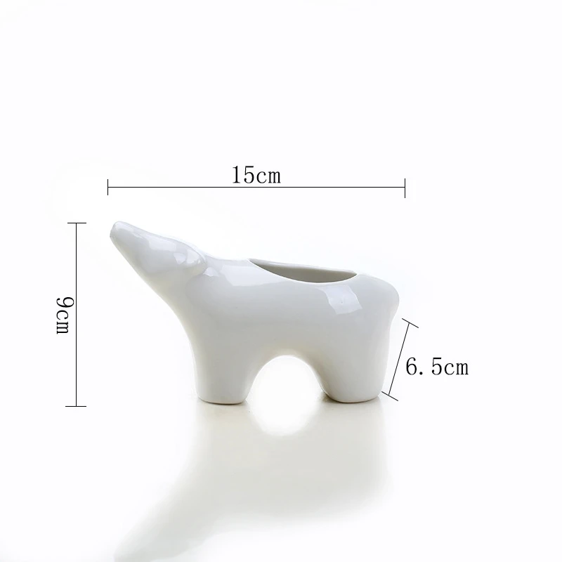 2 шт./лот скандинавский стиль белая глазурованная керамика сочные растения