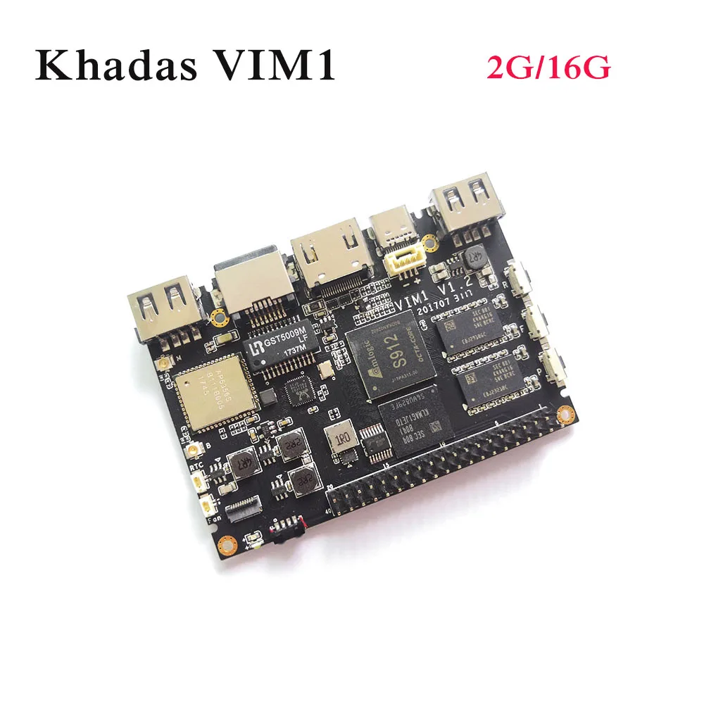 Khadas Vim1 открытый источник ТВ коробка Amlogic S905X четырехъядерный Amlogic S905X DIY телеприставка, поддержка обильной встроенной системы - Комплект: Комплект 2