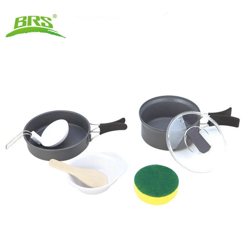 BRS 121 Outdoor на 1 2 человека многофункциональный набор кастрюль из алюминиевого