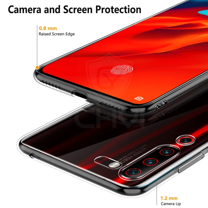 Chyi чехол для lenovo z6 pro Чехол прозрачная Мягкая силиконовая задняя накладка из ТПУ