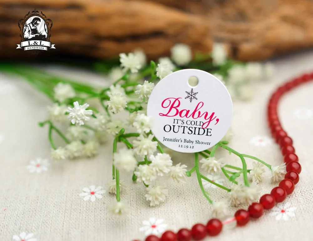 200 pcs 3.5cm round kraft/white paper label Clothing Merry Christmas Holiday Literature and art Child gift | Дом и сад
