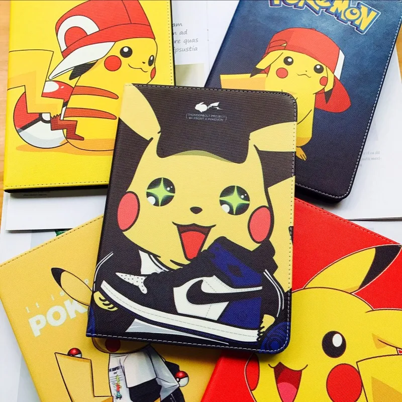 Чехол для Apple ipad 5 6 air 2 9 7 2017 чехол Pokemon Go cute Pikachu tablet PU кожаный с откидной подставкой