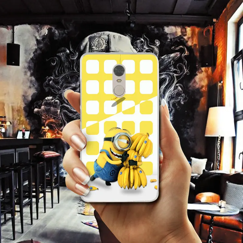 Cute Funny Yellow Minions For Xiaomi Mi Redmi Note 2 3 3S 4 4X 4A 5 5S 6 8 A1 Pro Plus Shell Soft TPU Silicone Mobile Phone Case |