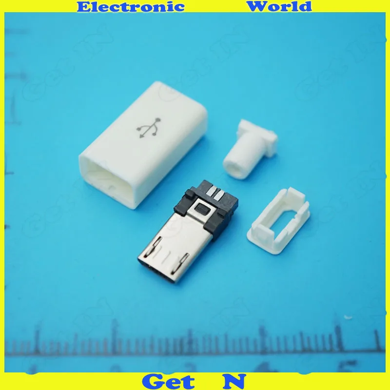 20 шт. 0 8 мм удлинительные Micro usb штекерные коннекторы для DIY мобильных USB штекерных