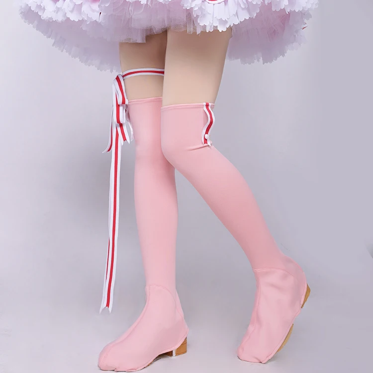 Карта аниме Captor SAKURA Косплей Хэллоуин вечерние Сакура КИНОМОТО cos розовый боевой костюм для косплея