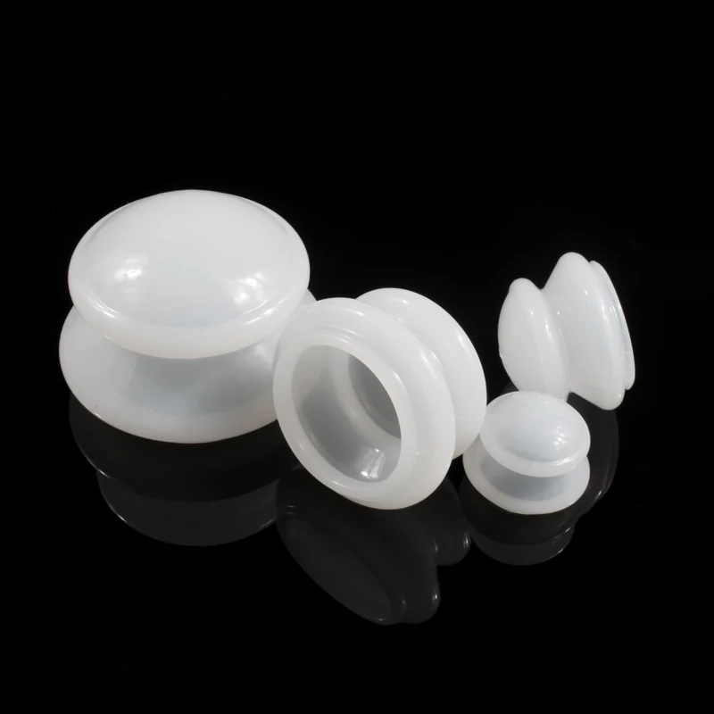 

Vacuum Cupping Set Moisture Absorber Anti Cellulite Vacuum Massage Family Silicone Vacuum Cans Set Four Different Size Health