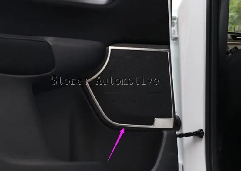 Для Хонда сrv CR-V 2017 2018 для стильного интерьера в автомобиле Нержавеющая сталь