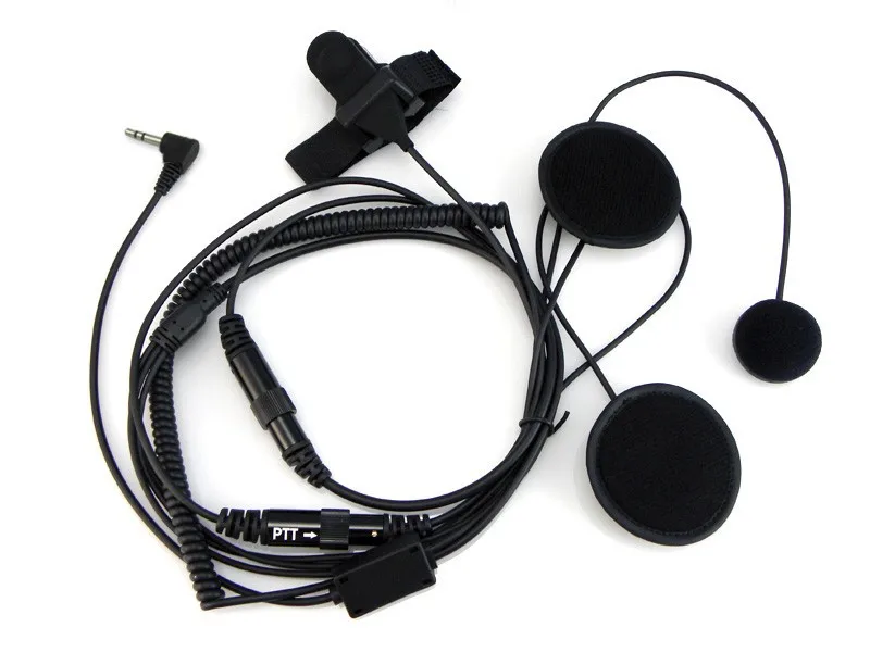 Motorcycle Helment Headphone 1 Pin Headset PTT for Motorola Walkie talkie TLKR T60 T3 T80 screen radio for MB140R MT350 R MS355