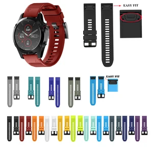 Ремешок силиконовый быстросъемный для часов Fenix 5X Fenix3 3HR Fenix 5 5X Plus