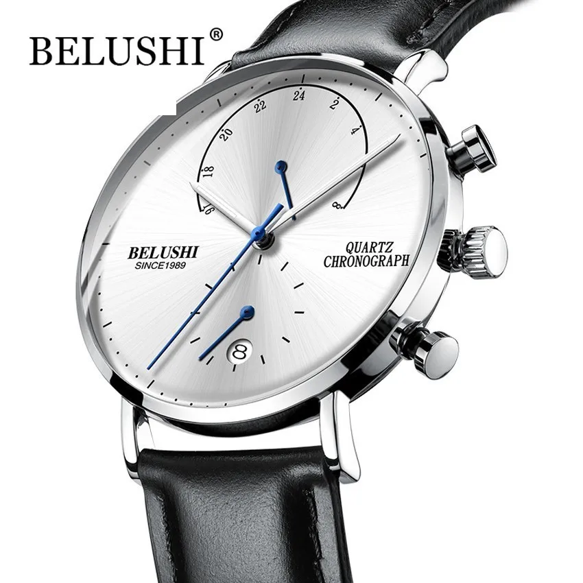 BELUSHI New Watches Men quartz Top Brand Analog calendar male Watches Men Sports Fashion Watch Waterproof Relogio Masculino