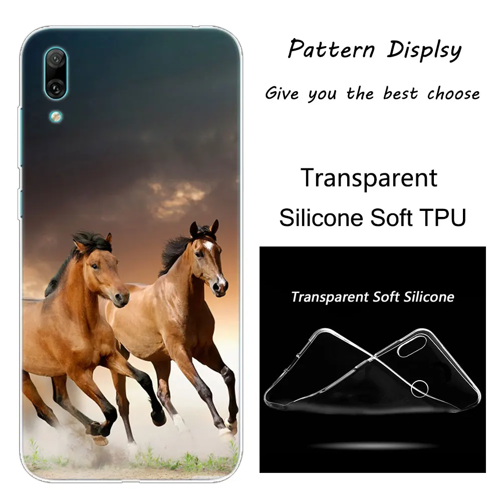 002 Мягкий силиконовый чехол для телефона Hot Horse Running для huawei mate 10 20 Lite Pro Enjoy 9S Y9 Y7 Y6 Y5 Pro Модный чехол - Цвет: 002