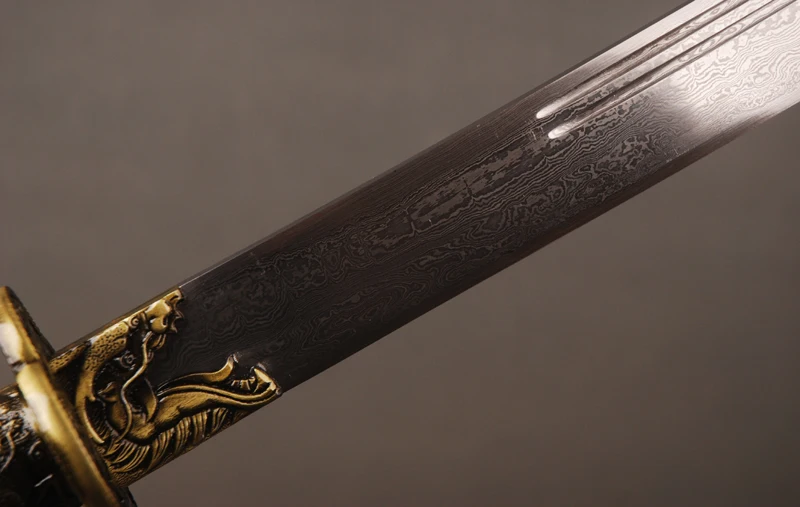 Китайский Меч Kangxi Sabre со сложенным стальным лезвием палисандр Сая для меча 45 см ручка нож украшение дома Императорский телосложитель Косплей