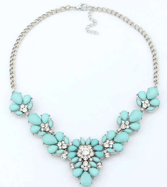 Женское Ожерелье MINHIN ожерелье с искусственным кристаллом 3 цвета|jewelry choker