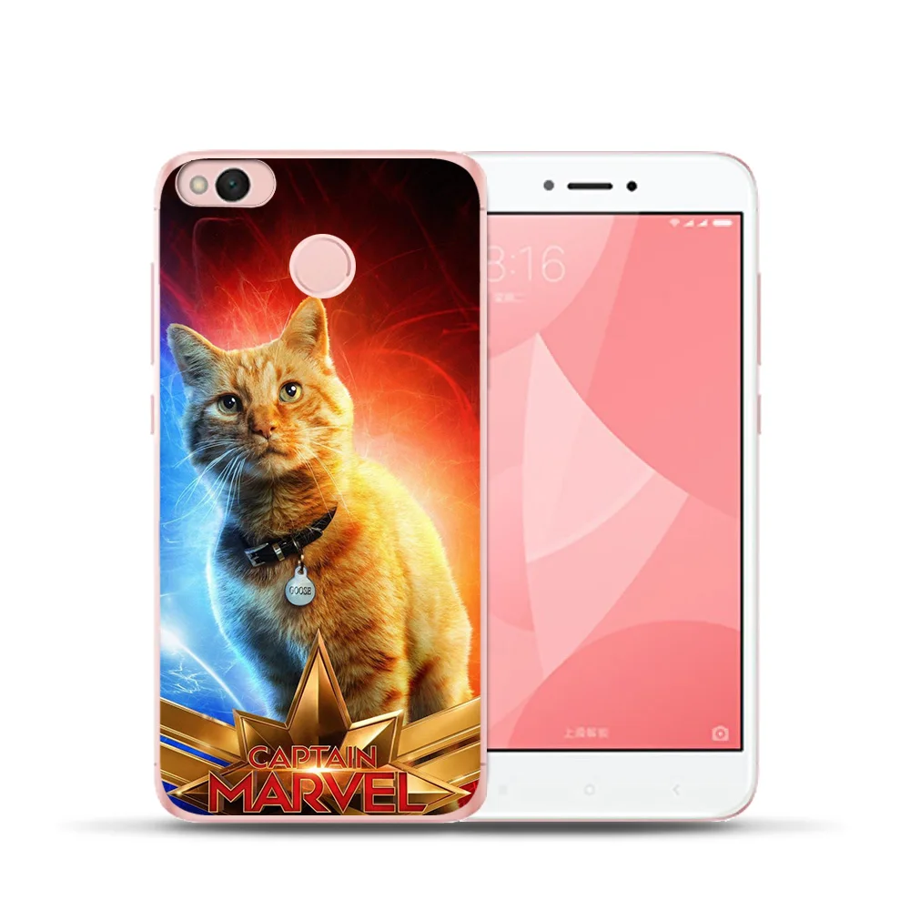 Чехол для телефона Xiaomi Redmi 6 6A 5A 4 4A 4X Mi 8 9 a1 a2 5X Coque Etui Luxury Captain Marvel DC Joker Shazam Deadpool Cat |