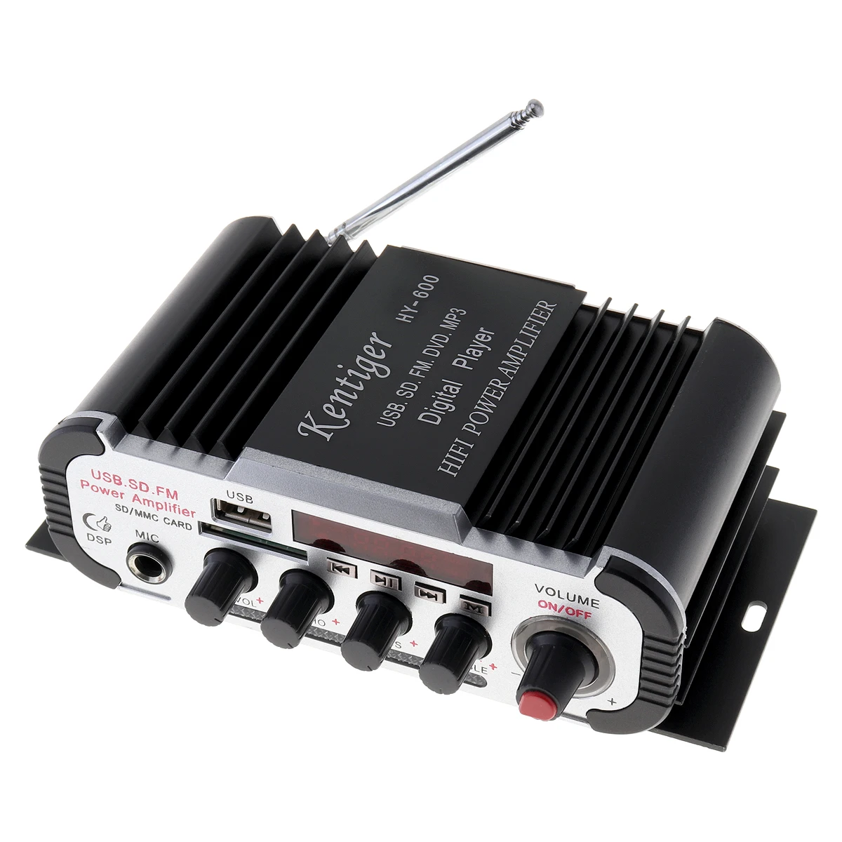 HY-600 2CH Hi-Fi автомобильный аудио усилитель мощности fm-радио USB MP3 стерео цифровой плеер U диск SD MMC карта fm-радио приемник для автомобилей