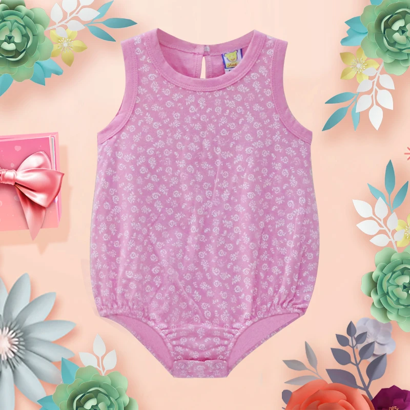 Детское Боди без рукавов из чистого хлопка тонкая летняя одежда для маленьких