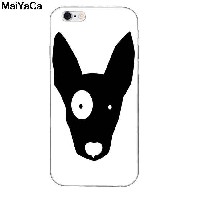 MaiYaCa щенков Бультерьера для iPhone 4S SE 5C 5S 5 6 6S 7 8 Plus X XR XS MAX прозрачные чехлы для телефона мягкие чехлы из ТПУ - Цвет: Серый