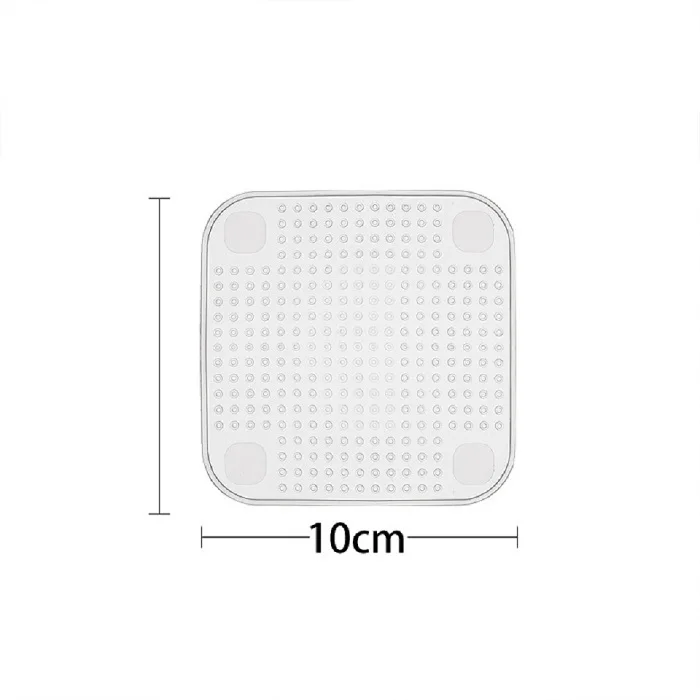 10X10cm Творческий 4 Шт. Силиконовые Пищевой Saran Wrap Стрейч Многоразовые Свежие Печать Вакуумная Крышка Кухонный Инвентарь силиконовые крышки силикон для кухни - Цвет: 10X10cm