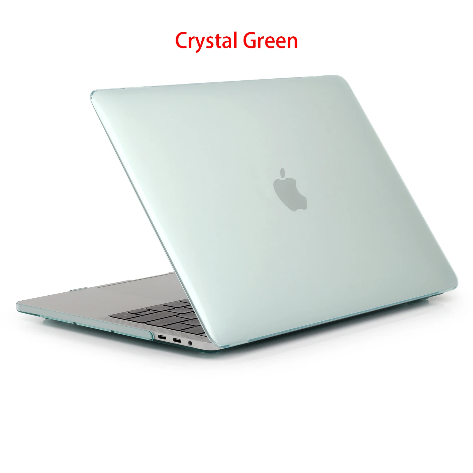 Матовый Кристалл ноутбука чехол для Iphone, для Ipad, для Ipad Mini Air 13 A1932 retina 12 11 Pro 13,3 15 Сенсорная панель Крышка A1706 A1989 A1990 A1707 - Цвет: Crystal Green