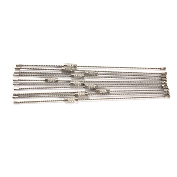 10 шт. кольцо для ключей из нержавеющей стали|cable key ring|key ring autosteel wire keychain |