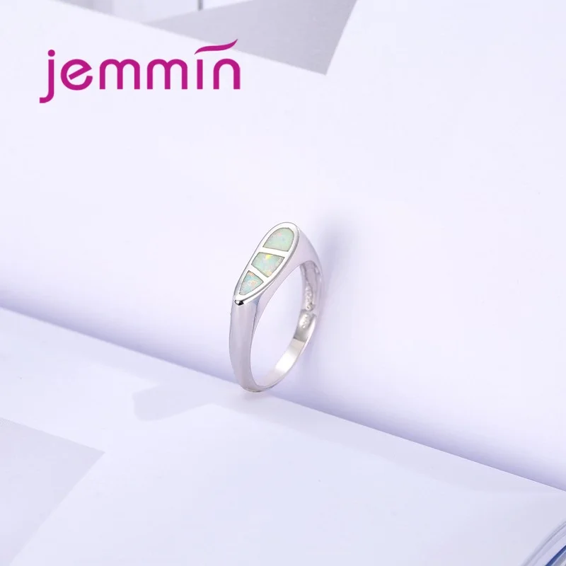 Женское кольцо с радужным опалом ювелирное изделие из стерлингового серебра 925