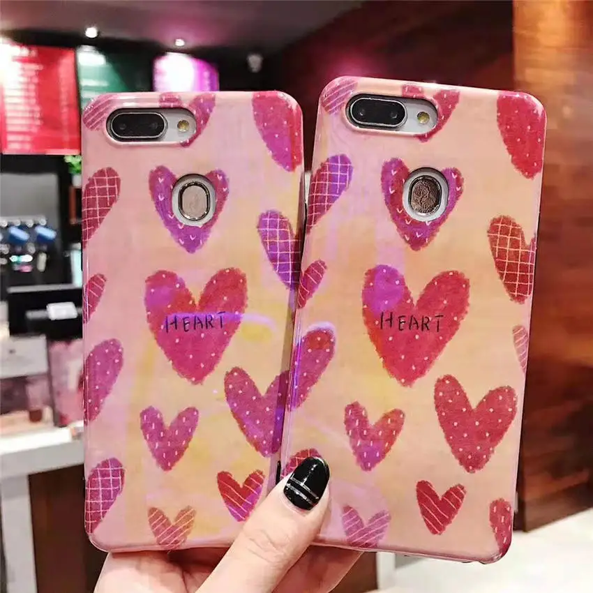 Чехлы для телефонов OPPO R9s R11s R17 A7 A7X полная задняя крышка чехлы синий луч света