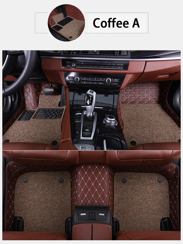 Солнечный лиса этаж вкладыши для Audi A3 A4 A5 A6 Allroad A7 A8 A8L Q3 Q5 Q7 5D водонепроницаемый любую погоду ковровое покрытие 5D коврики для автомобиля