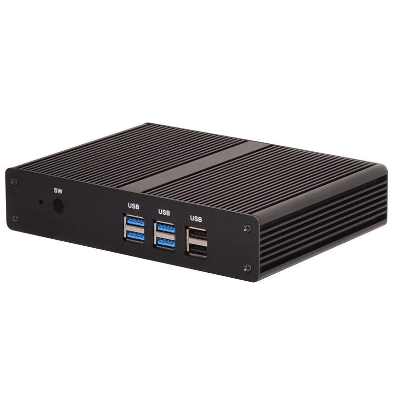 Новейший Intel 14нм i3 6006U i3 7100u безвентиляторный мини ПК HTPC мини ПК с HDMI VGA