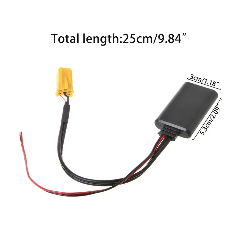 Автомобильный bluetooth AUX адаптер Беспроводной Радио Стерео IN кабель для Smart ForTwo 451