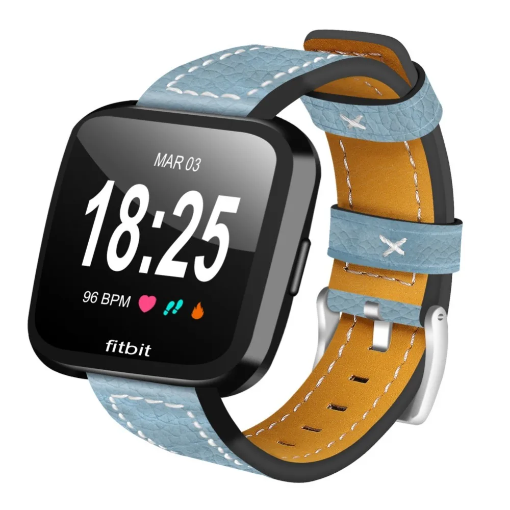 Для Fitbit Versa ремешок для часов сменный классический браслет из натуральной кожи