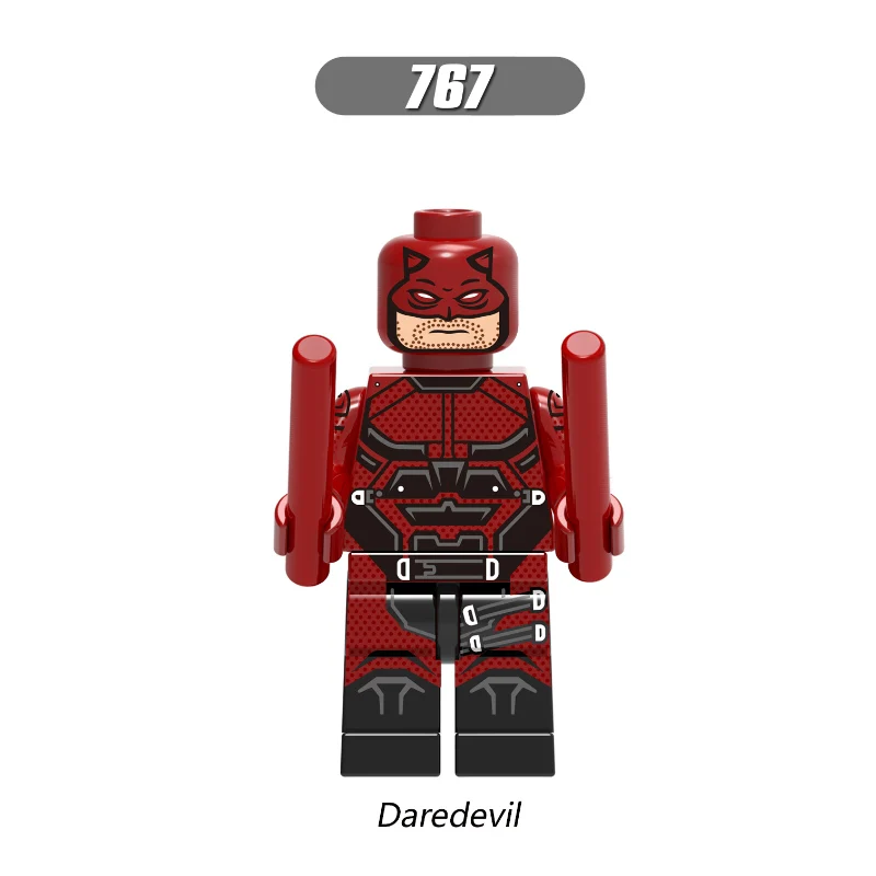 Daredevil Одна распродажа, супергерои, киборг, обратная вспышка, Лекс-Лютер, огненный шторм, Лобо, Бэтмен, флэш-строительные блоки, Детские Подарочные игрушки - Цвет: Daredevil