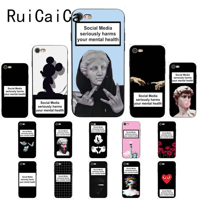 Чехол для телефона Ruicaica Social Media который сильно вредит вашему душевному здоровье