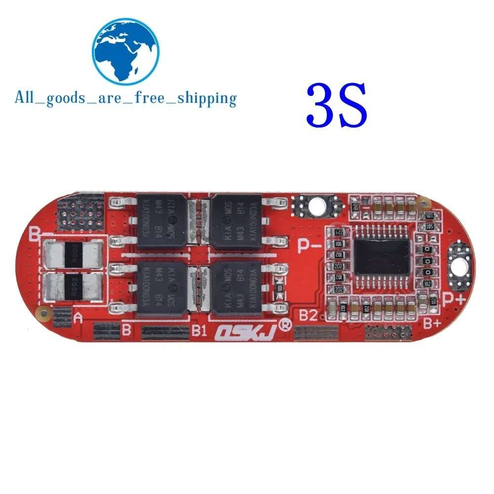 3s bms 25a 12.6v Bms 1s 2s 10a 3s 4S 5S 25a Bms 18650 литий-ионная Lipo литиевая батарея Защитная печатная плата модуль Pcb Pcm 18650 Lipo Bms зарядное устройство - Цвет: 3s bms 25a 12.6v