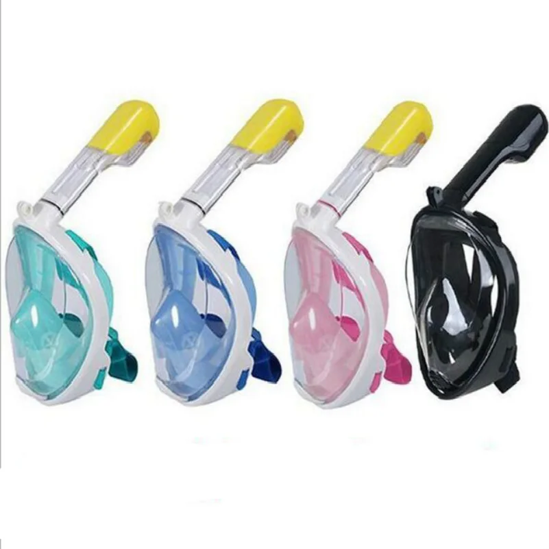 2018 Full dry Diving Mask Underwater Scuba Anti Fog Face Snorkeling Set waterproof Respiratory masks Dive Equipment | Спорт и