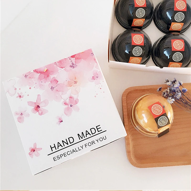 100x Flower and bird series baking box cranberry biscuit Niu rolling sugar egg yolk crisp new year's party gift | Дом и сад