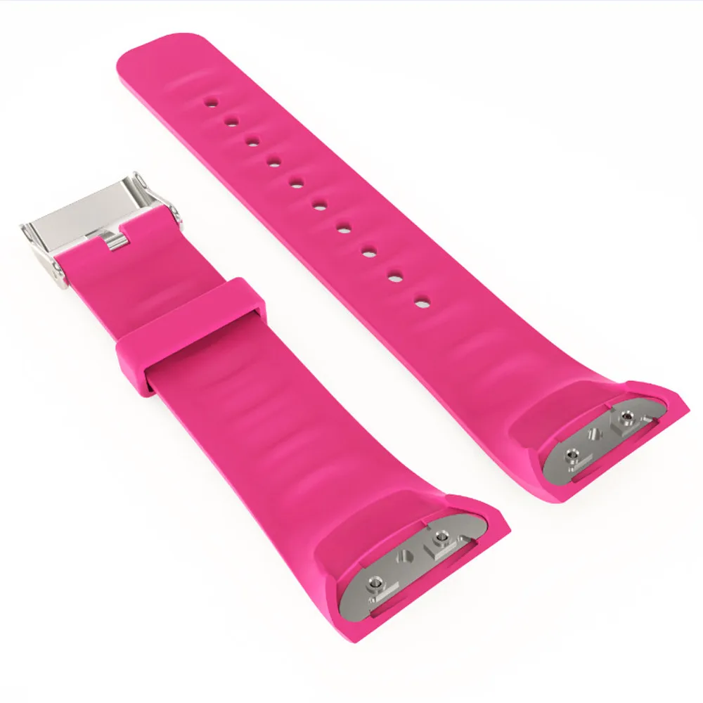 Pink Модный ремешок для часов роскошный силиконовый ремешок для samsung gear Fit 2 Sport спортивные ремешки для часов - Цвет: Pink