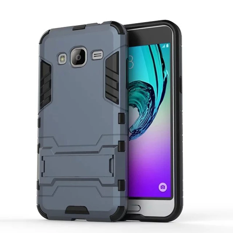Чехол для Samsung Galaxy J5 2016 J500 J510 с подставкой Silm Hybrid Duty бронезащитный экран чехол TPU PC