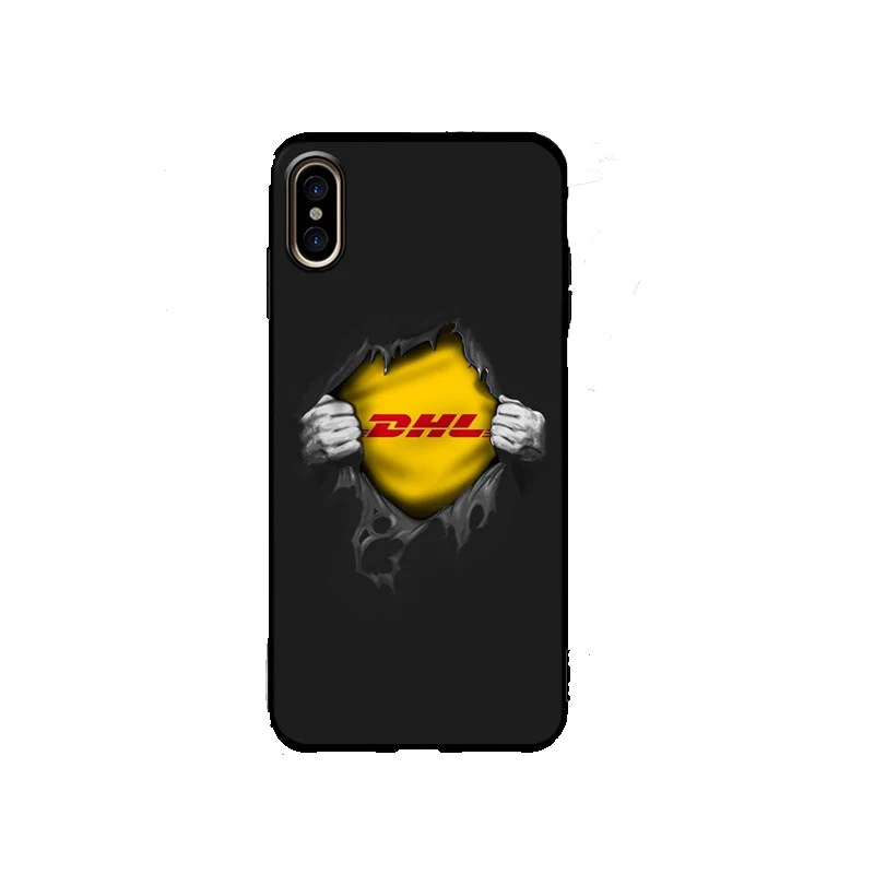 Логотип DHL Мягкий ТПУ чехол для iphone 8 7 6 S plus X XS MAX XR силиконовый телефона Нью-Йорк